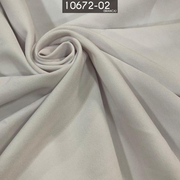 Tecido Two Way 95% Poliester 5% Elastano Branco - Ribnits Imagem de Tecido Two Way 95% Poliester 5% Elastano Branco