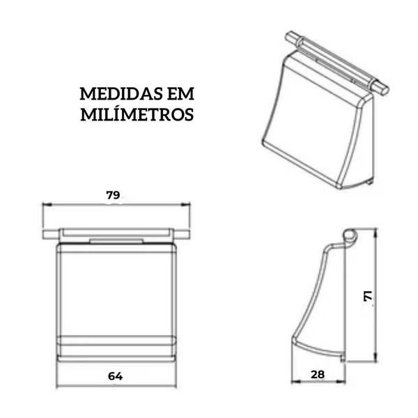 Imagem de Tecla Cromada Para Acabamento Válvula Descarga Docol Clássica