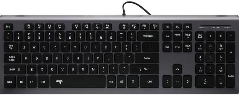 Imagem de Teclado Aigo V700 com Fio - Preto (Ingles)