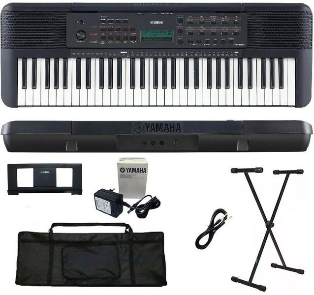 Imagem de Teclado Arranjador Yamaha PSR-E283 61 teclas + Suporte + Capa + Cabo P10