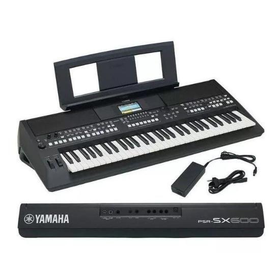 Imagem de Teclado Arranjador Yamaha Psr-sx600 61 Teclas Preto 110v/220v