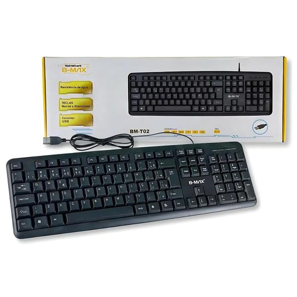 Imagem de Teclado B-Max com Teclas Silenciosas para Digitação Rápida e Fluida