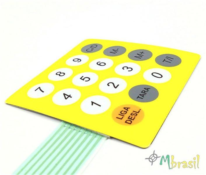 Imagem de Teclado Balança C&f Amarelo - Cód 434