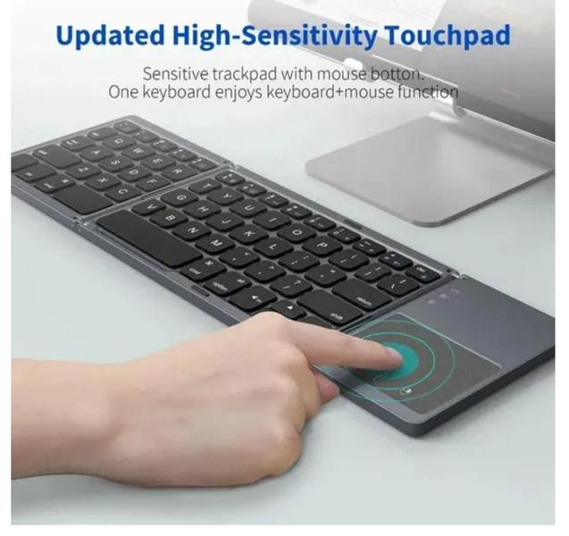 Imagem de Teclado Bluetooth Dobrável Para Tablet Galaxy A7 T500/ T505 10.4