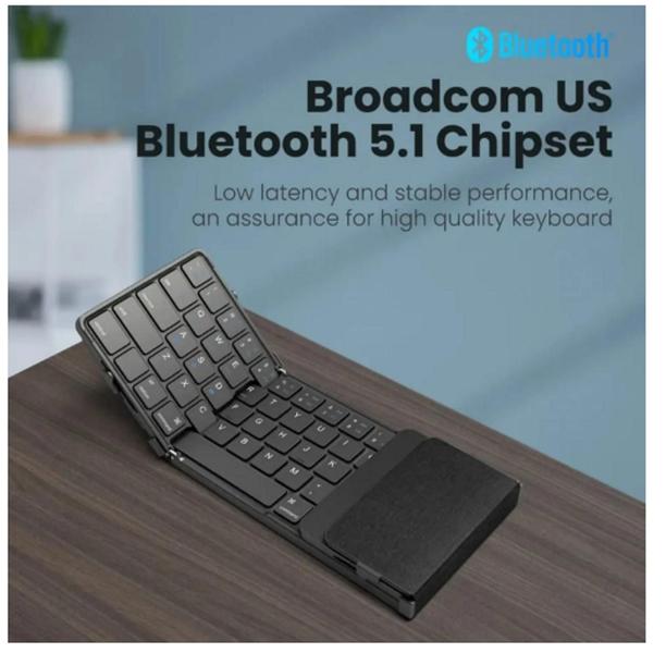 Imagem de Teclado Bluetooth Dobrável Para Tablet Galaxy S7 FE