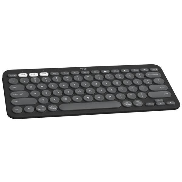 Imagem de Teclado Bluetooth LOGITECH K380S Pebble Key 2 Grafite