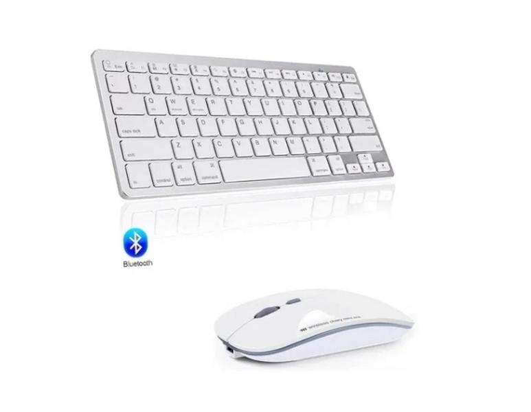 Imagem de Teclado Bluetooth + Mouse Bluetooth + Suporte P/ Tablet S7 11 Polegadas