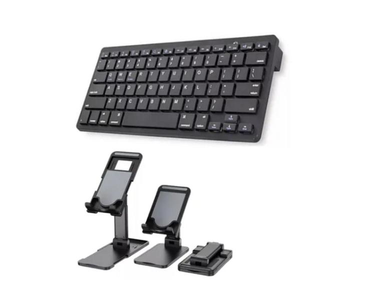 Imagem de Teclado Bluetooth+ Mouse + Suporte Tablet Galaxy Tab A7 T500/ T505