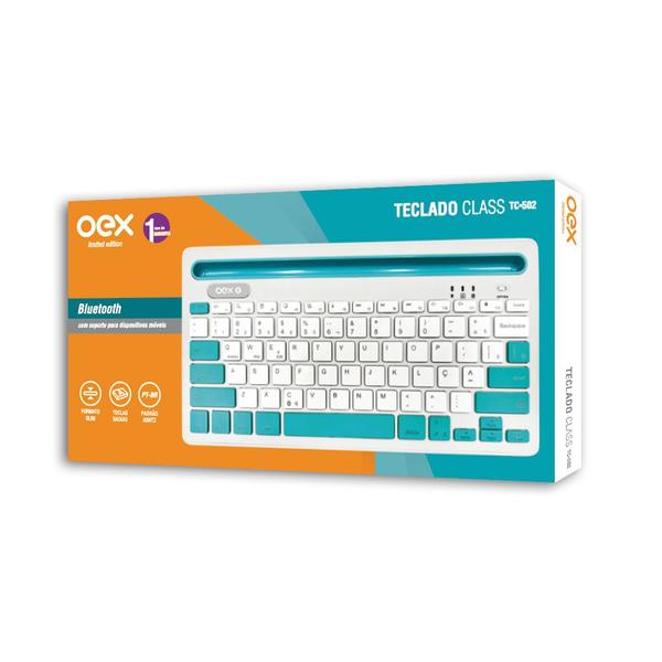 Imagem de Teclado bluetooth OEX Class TC502 QWERTY português Brasil