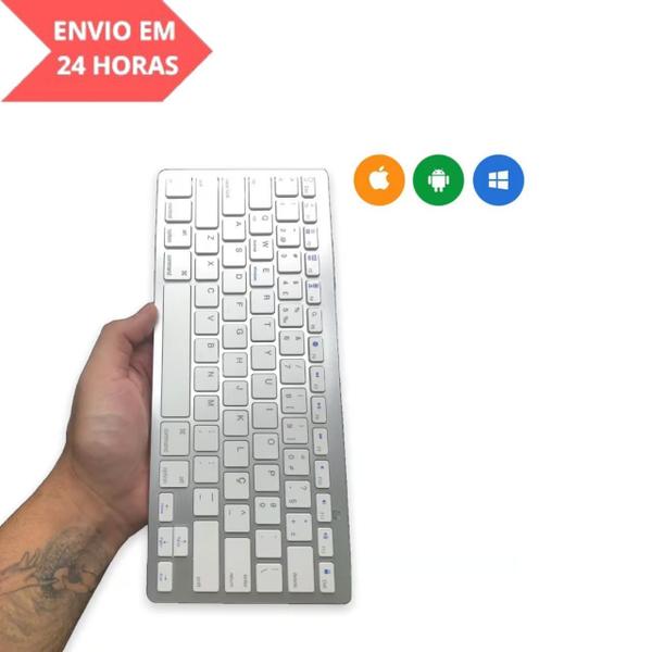 Imagem de Teclado Bluetooth para PC, Tablet e Smartphone sem fio