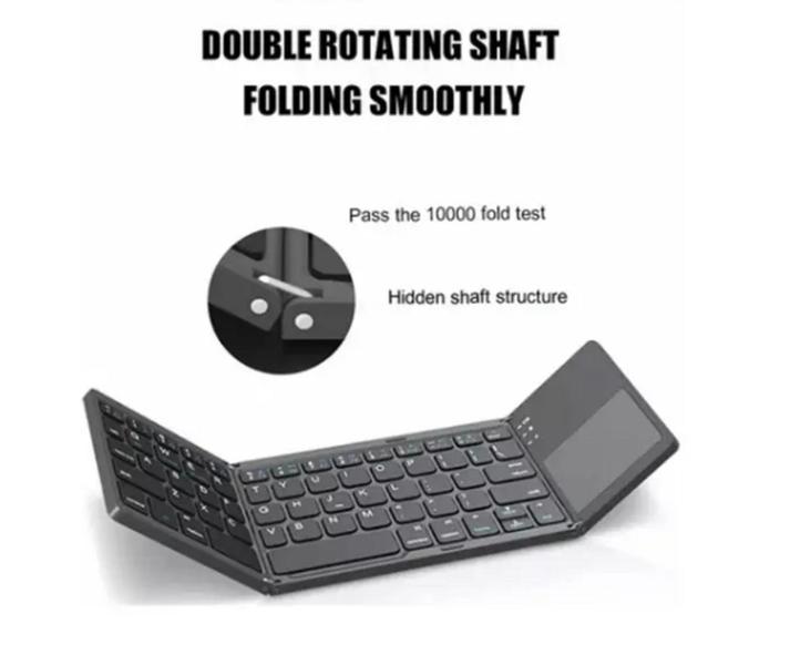 Imagem de Teclado Bluetooth Recarregável Dobrável Para Tablet Galaxy S9 FE 12.4