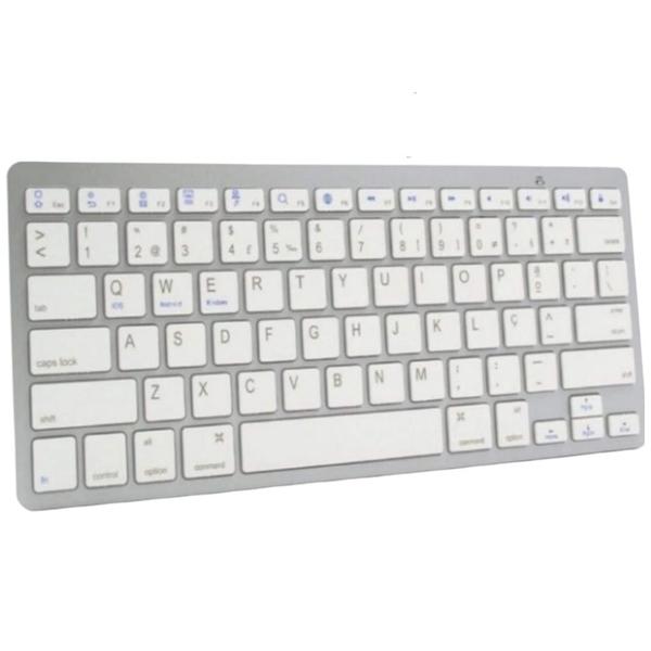 Imagem de Teclado Bluetooth Sem Fio Para Smar tv Celular Tablet Computador Notebook Ergonomico Android IOS