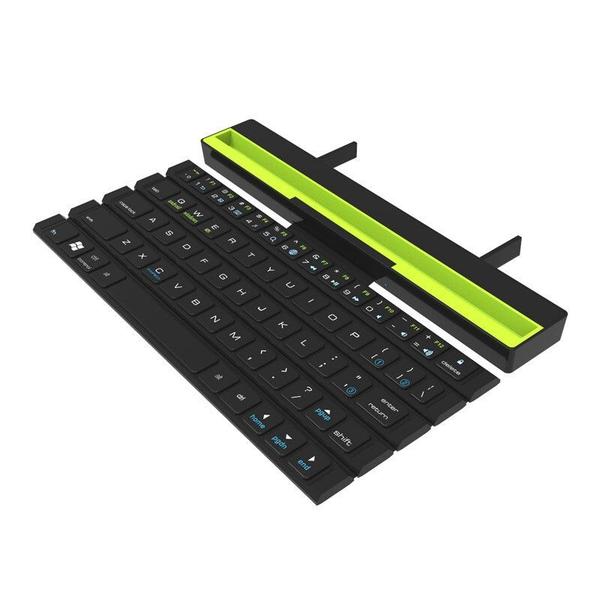 Imagem de Teclado Bluetooth universal dobrável para celular, tablet iPad - Resposta rápida - 252x46,8x28,8 mm