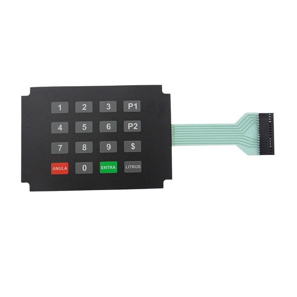 Teclado Bomba Gilbarco 16 Teclas G2 Encore 17 Vias - Cód 410 Imagem de Teclado Bomba Gilbarco 16 Teclas G2 Encore 17 Vias - Cód 410