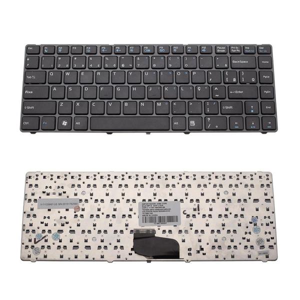 Imagem de Teclado bringIT compatível com Notebook Semp TCL Is1442 Is-1442 Is 1442  Preto ABNT3