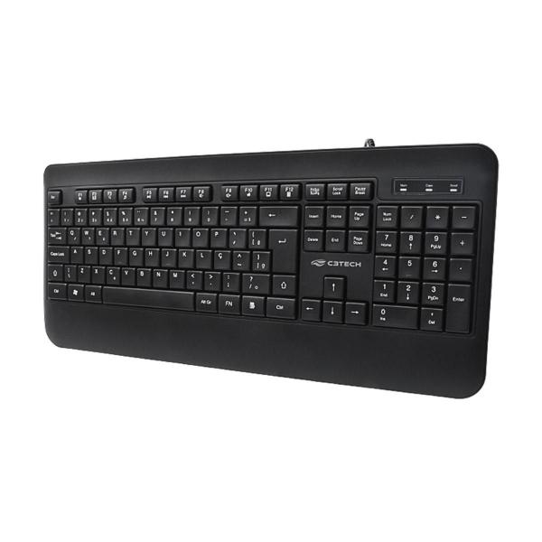 Imagem de Teclado C3Tech Kb-M100Bk, Multimídia, Usb, Abnt2, Preto