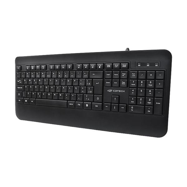 Imagem de Teclado C3Tech KB-M100BK, Multimidia, USB, Preto