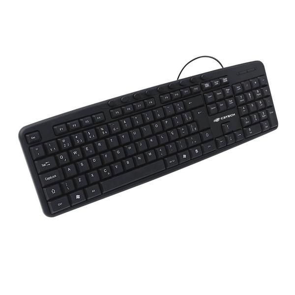 Imagem de Teclado C3Tech KB-M40BK Multimídia USB C/ Fio - Preto