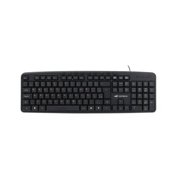 Imagem de Teclado C3Tech Multimídia com Fio Preto