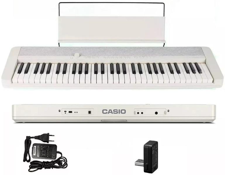 Imagem de Teclado Casio Casiotone CT-S1 61 teclas Bluetooth Branco *