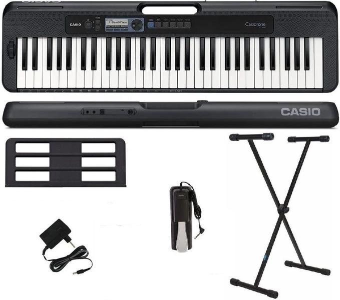 Imagem de Teclado Casio Casiotone CT-S300 61 Teclas Preto + Suporte + Pedal Sustain