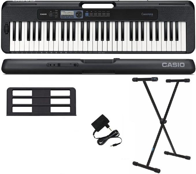 Imagem de Teclado Casio Casiotone CT-S300 61 Teclas Preto + Suporte X