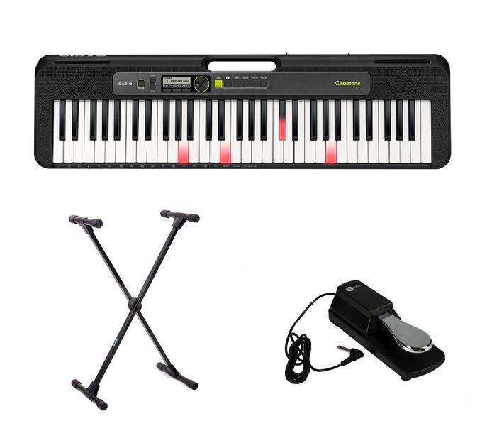 Imagem de Teclado Casio Casiotone LK-S250 com Suporte e Pedal Kit