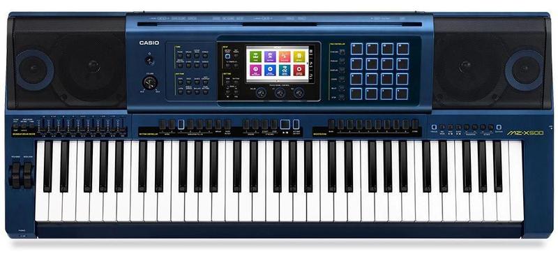 Imagem de Teclado Casio Mz X500 k Azul +  Fonte E Pedal Sustain Sp3