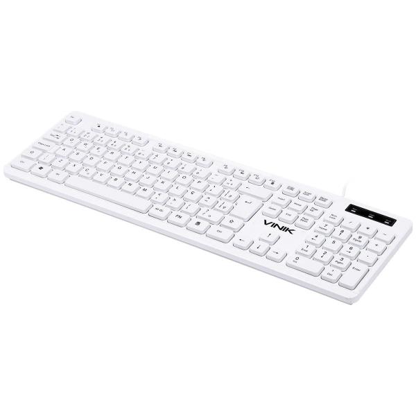 Imagem de TECLADO CHOCOLATE BRANCO SLIM MULTIMIDIA 1.8 m USB TCB200 Homologação: 25280803724