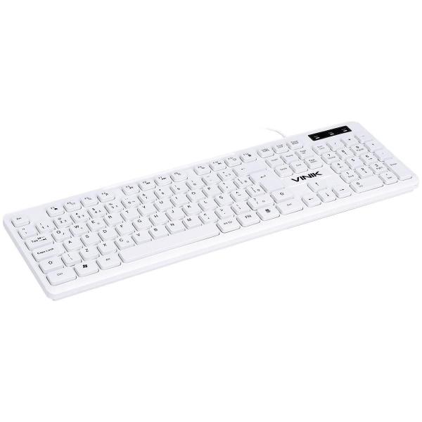 Imagem de TECLADO CHOCOLATE BRANCO SLIM MULTIMIDIA 1.8 m USB TCB200 Homologação: 25280803724