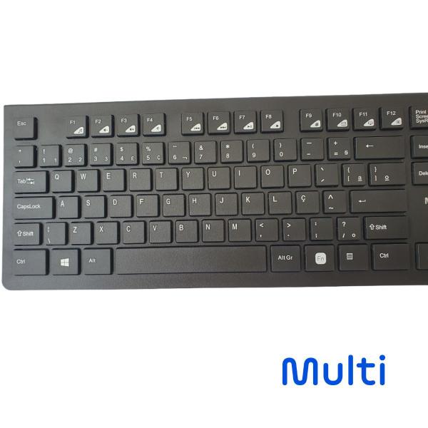 Imagem de Teclado Chocolate Macio Multimidia Fio Slim Windows TC277