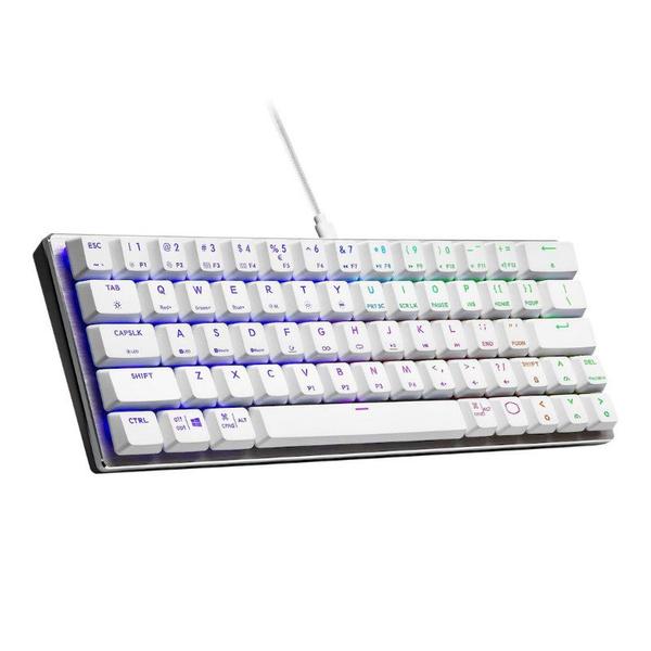 Imagem de Teclado com fio Cooler Master SK620 White RGB, Mecânico, USB