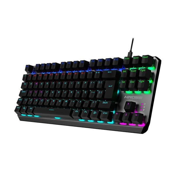 Imagem de Teclado com Fio Gamer Kross Randgrid TKL Mecânico KE-KG125