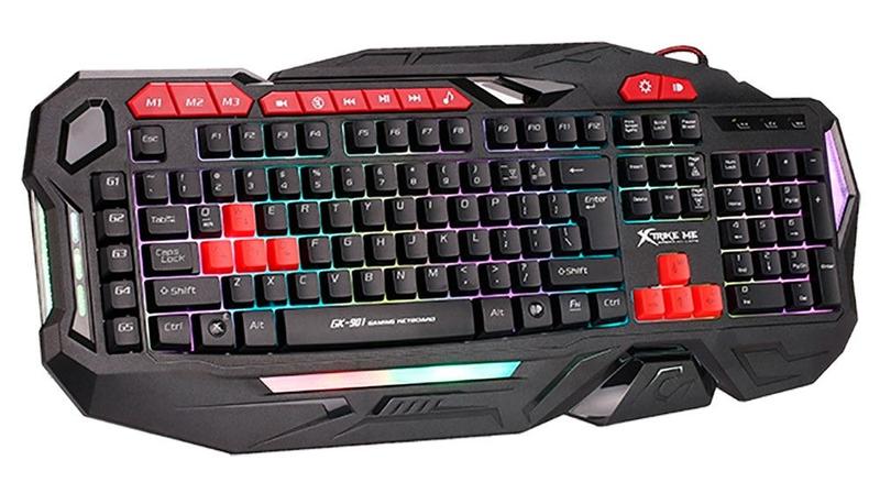 Imagem de Teclado com Fio Gaming Xtrike Me GK-901 USB 2.0 Preto (Ingles)