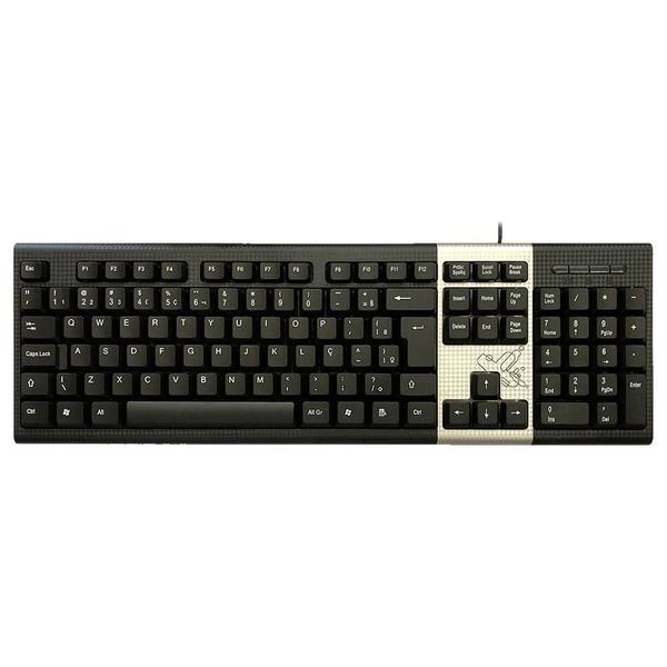 Imagem de Teclado com Fio Maxprint Industrial Standard  USB 2.0, 107 Teclas, Preto