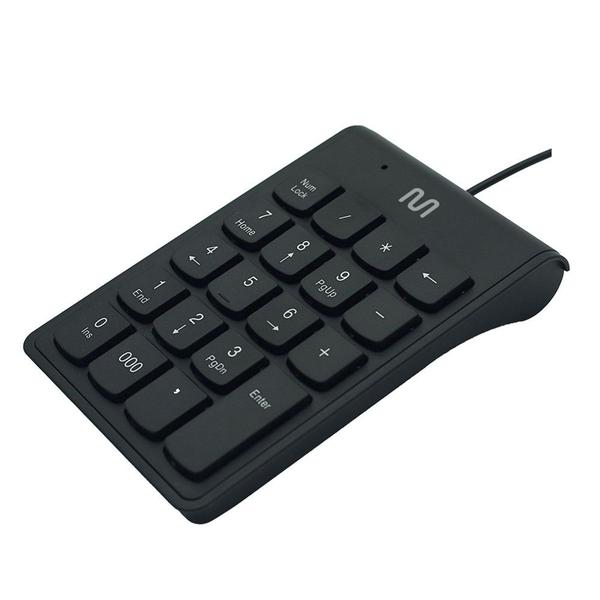 Imagem de Teclado com Fio Numérico Conexão USB Cabo de 120cm c/ Tecla 000 Preto Multi - TC227