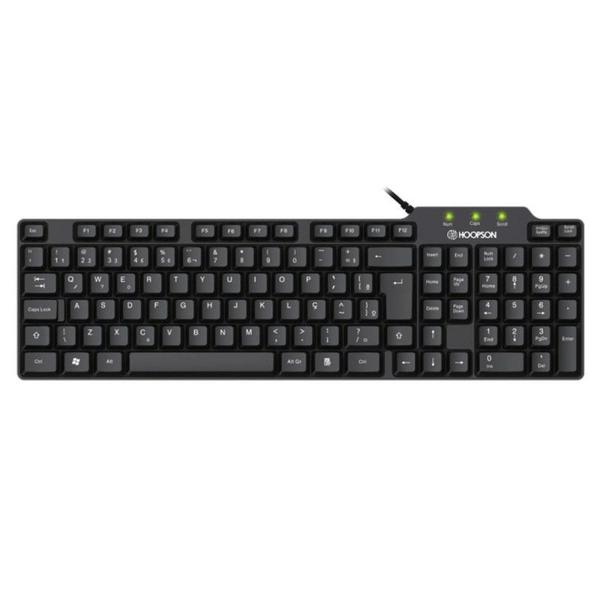 Imagem de Teclado Com Fio Office Abnt Hoopson - Tpc-069