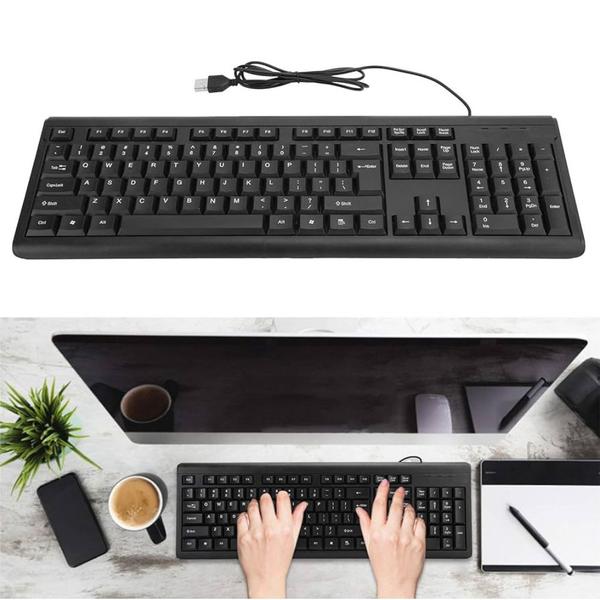 Imagem de Teclado com Fio USB ABNT2 Preto Profissional