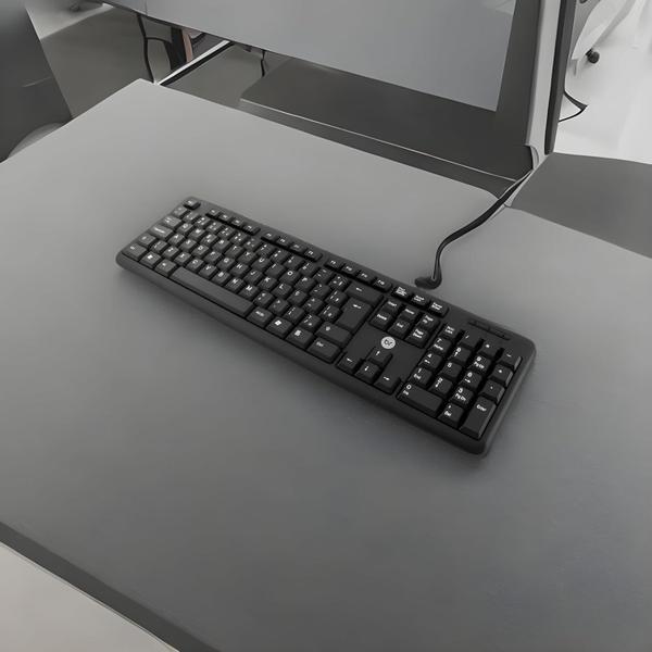 Imagem de Teclado Com Fio Usb Bright 0132 Padrão Abnt2 Qwerty Preto