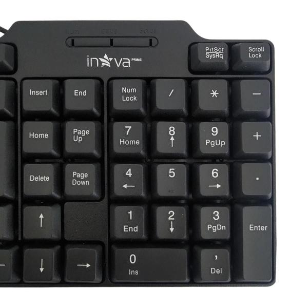 Imagem de Teclado com Fio USB Inova  Layout ABNT2 104 Teclas Macio Silêncioso para PC Computador e Notebook