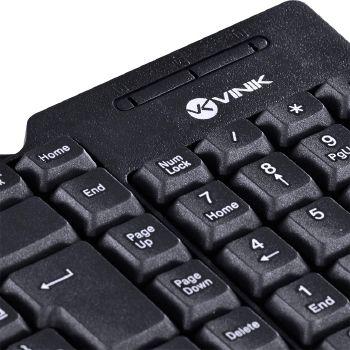 Imagem de Teclado Compacto Usb Dynamic Abnt2 1.8m Preto - 28432