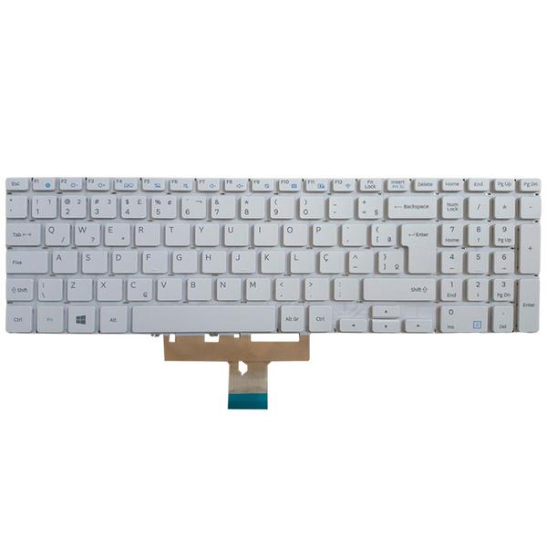 Imagem de Teclado Compativel Com Samsung NP300E5K, Expert X41, Tecla "Ç", Alfanumérico, Branco