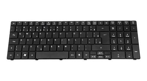 Imagem de Teclado Compatível Para Notebook Acer Aspire PK130C93A17, 90.4CH07.C0U, 5338, AS5741Z-4888, Sem Moldura