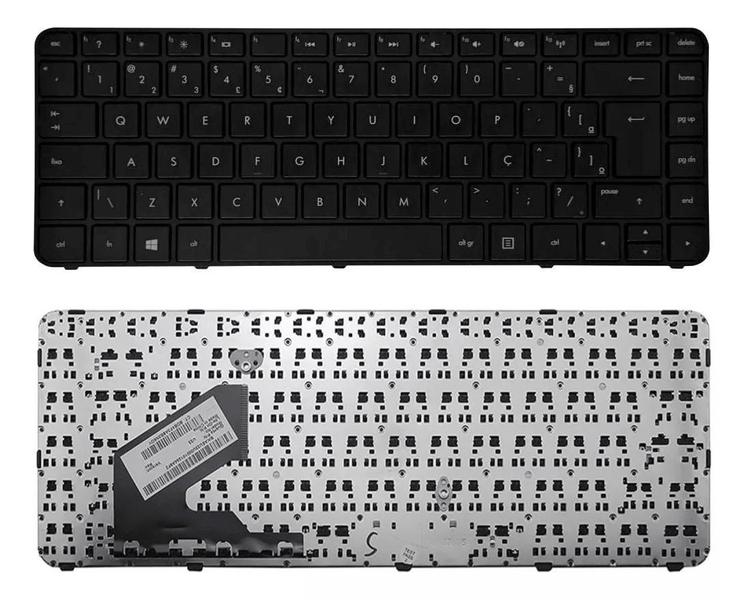 Imagem de Teclado Compatível Para Notebook HP AEU33600010 Model No. U33 SG-57900-40A SN6123 697904-201 AEU33U00010, Cor Preto