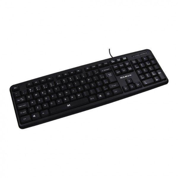 Imagem de Teclado Computador Pc Notebook Com Fio Preto Cabo 1,20m Usb - MOX