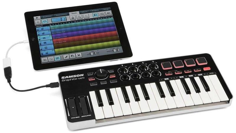 Imagem de Teclado Controlador Midi Usb Samson Graphite M25