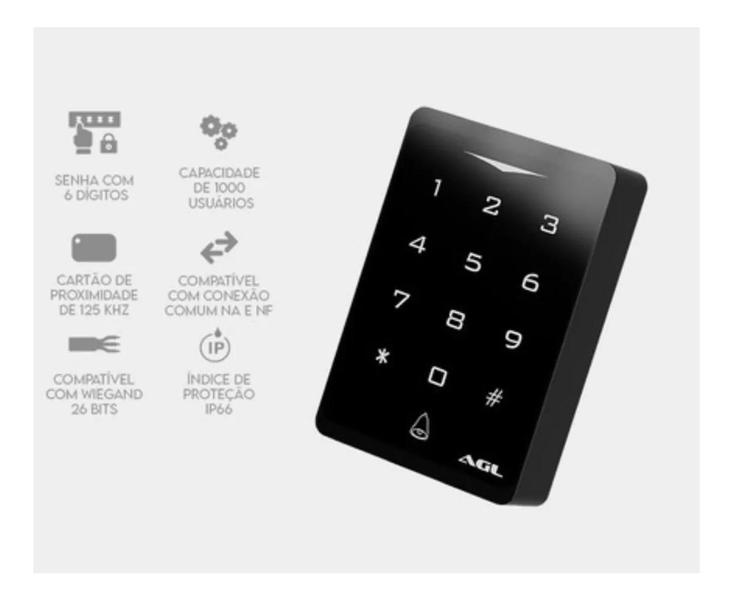 Imagem de Teclado Controle De Acesso Ca1000 Touch Senha Tag Ip66 Agl 3970