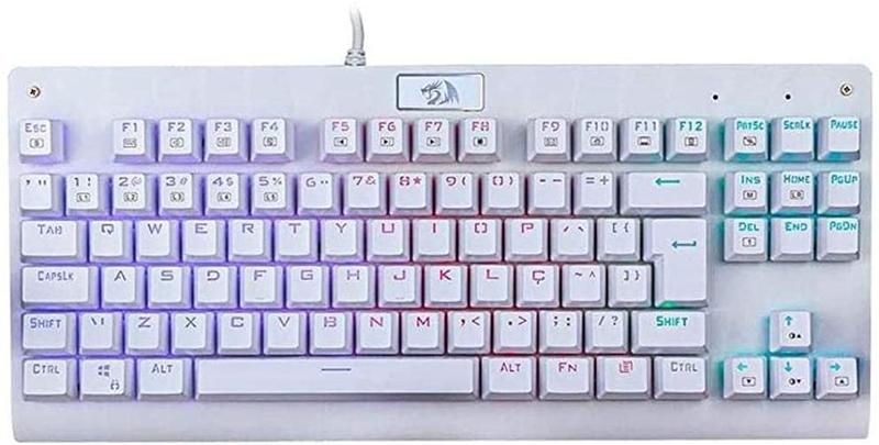 Imagem de Teclado Dark Avenger Lunar Branc Rainbow Brown K568W