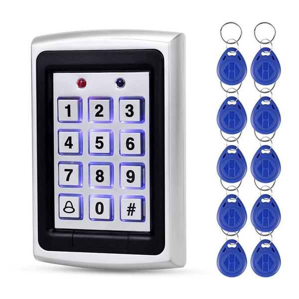 Imagem de Teclado de controle de acesso RFID OBO HANDS Metal Case +10 keyfobs