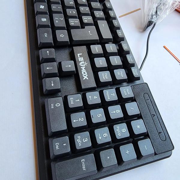 Imagem de Teclado de Escritório Impermeável À Prova D'água Preto Ley-1605 Lehmox